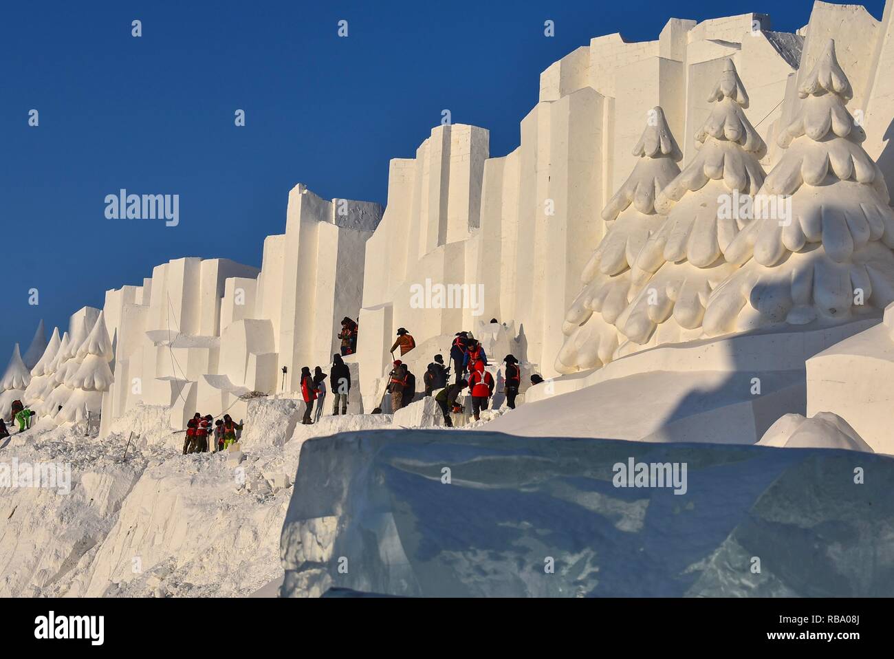 Harbin Ice Festival 2019 Stock Photo