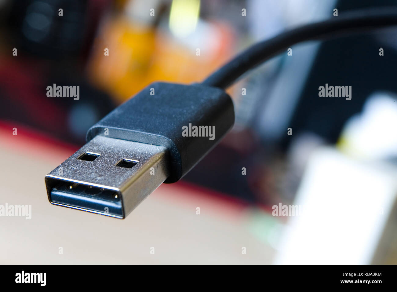 Open Usb Connector The connector of the USB cable is close-up. Without people Stock Photo ...