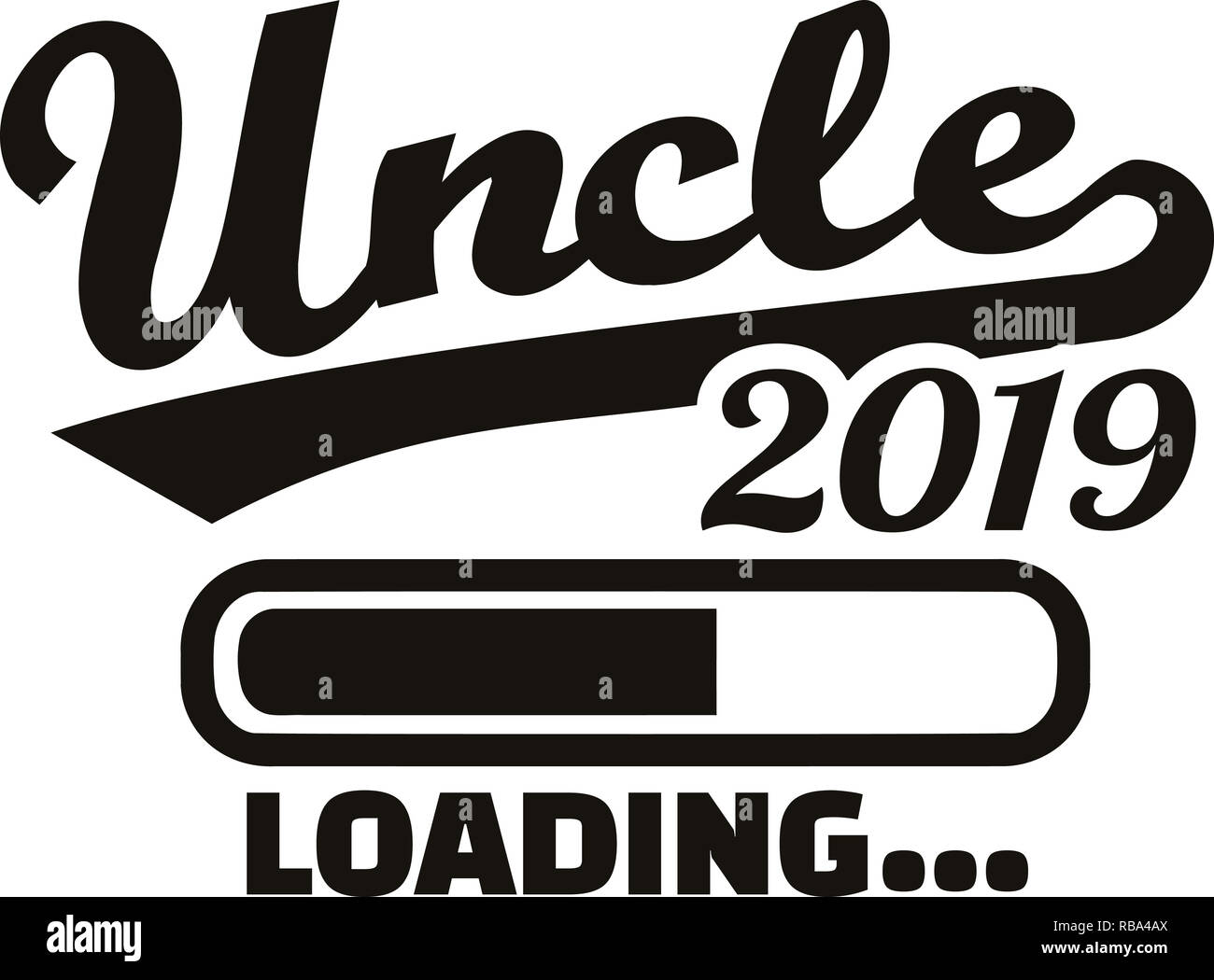 Uncle loading bar 2019 Stock Photo