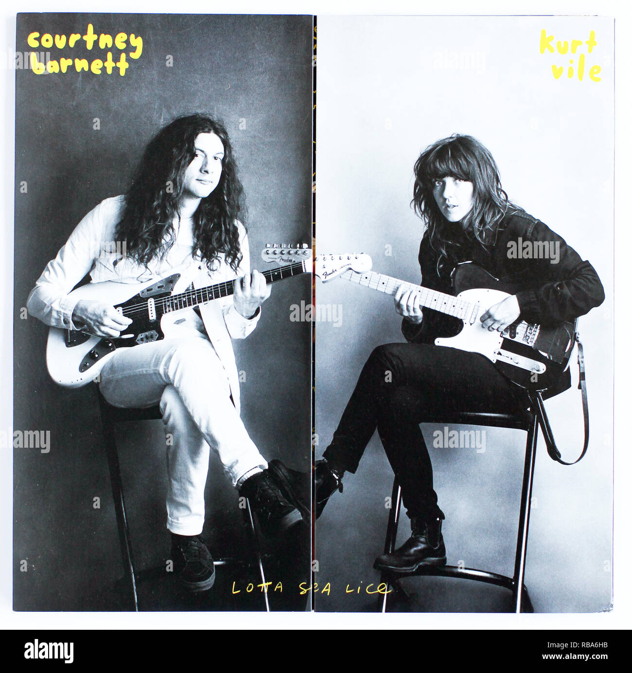 The cover of ‘Lotta Sea Lice’ by Courtney Barnett and Kurt Vile. 2017 album on Milk Records - Editorial use only Stock Photo