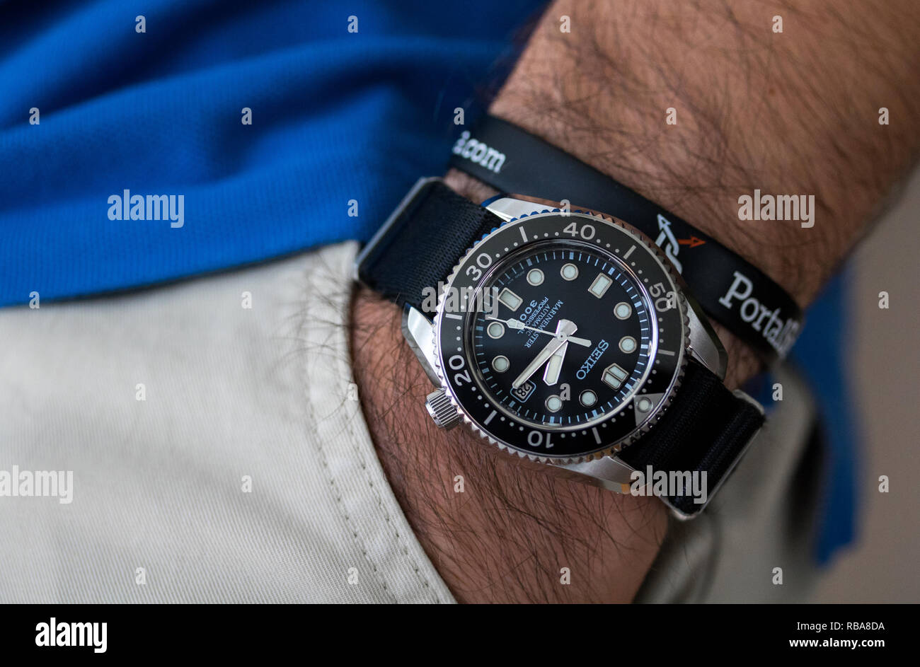 Seiko Marinemaster Sbdx001 Diver Stock Photo Alamy