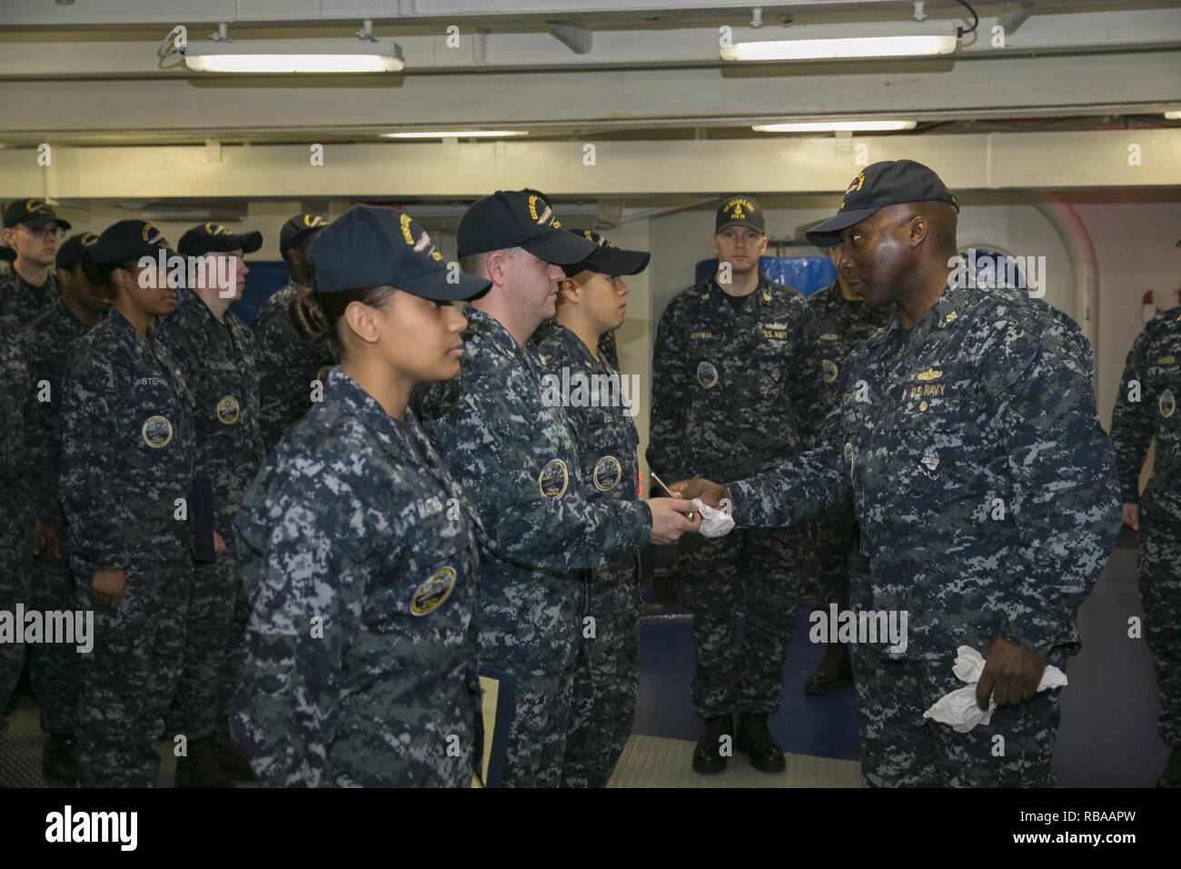 NEWPORT NEWS, Va. (Jan. 5, 2017) Boatswain's Mate 3rd Class Channing