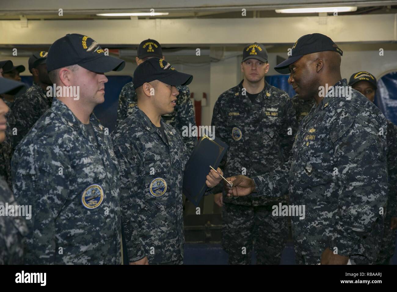 NEWPORT NEWS, Va. (Jan. 5, 2017) Boatswain's Mate 3rd Class Allen