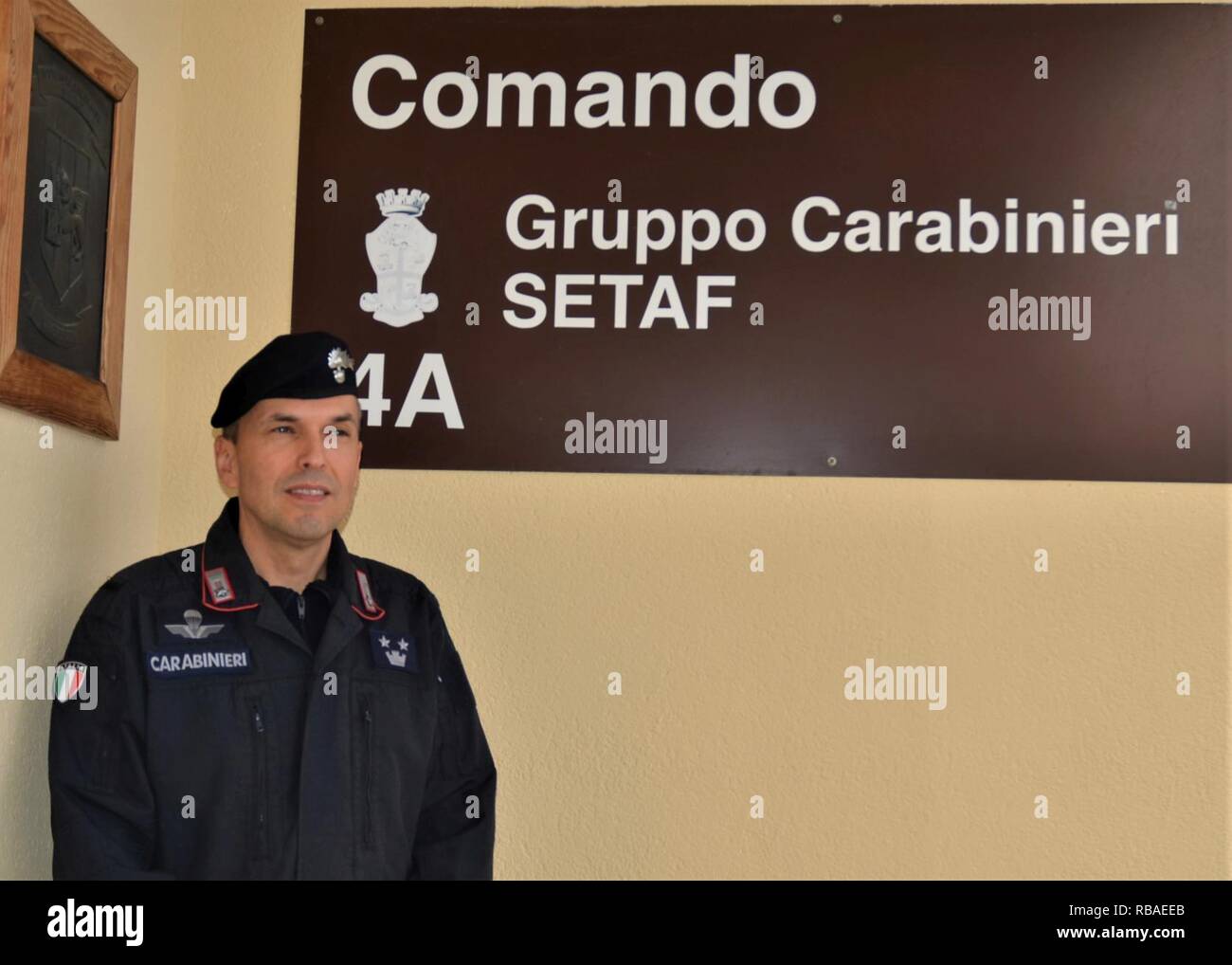 Italian Carabinieri (military Police) Lt. Col. Walter Rossaro Poses For ...