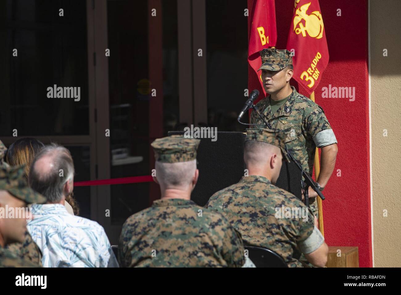 U.S. Marine Corps Col. Raul Lianez, commanding officer, Marine Corps ...