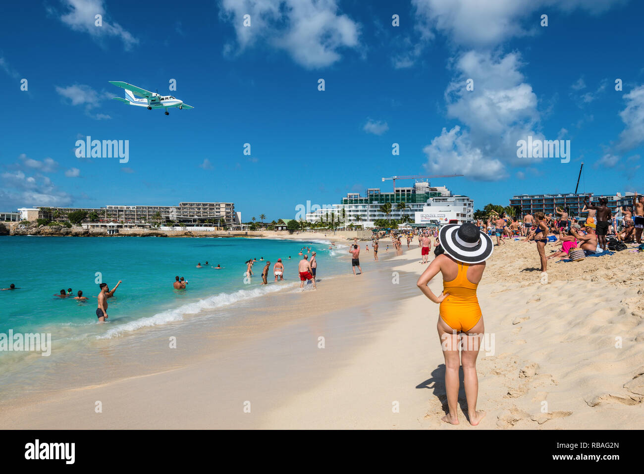 Maho Beach Saint Martin December 17 2018 A Airplane
