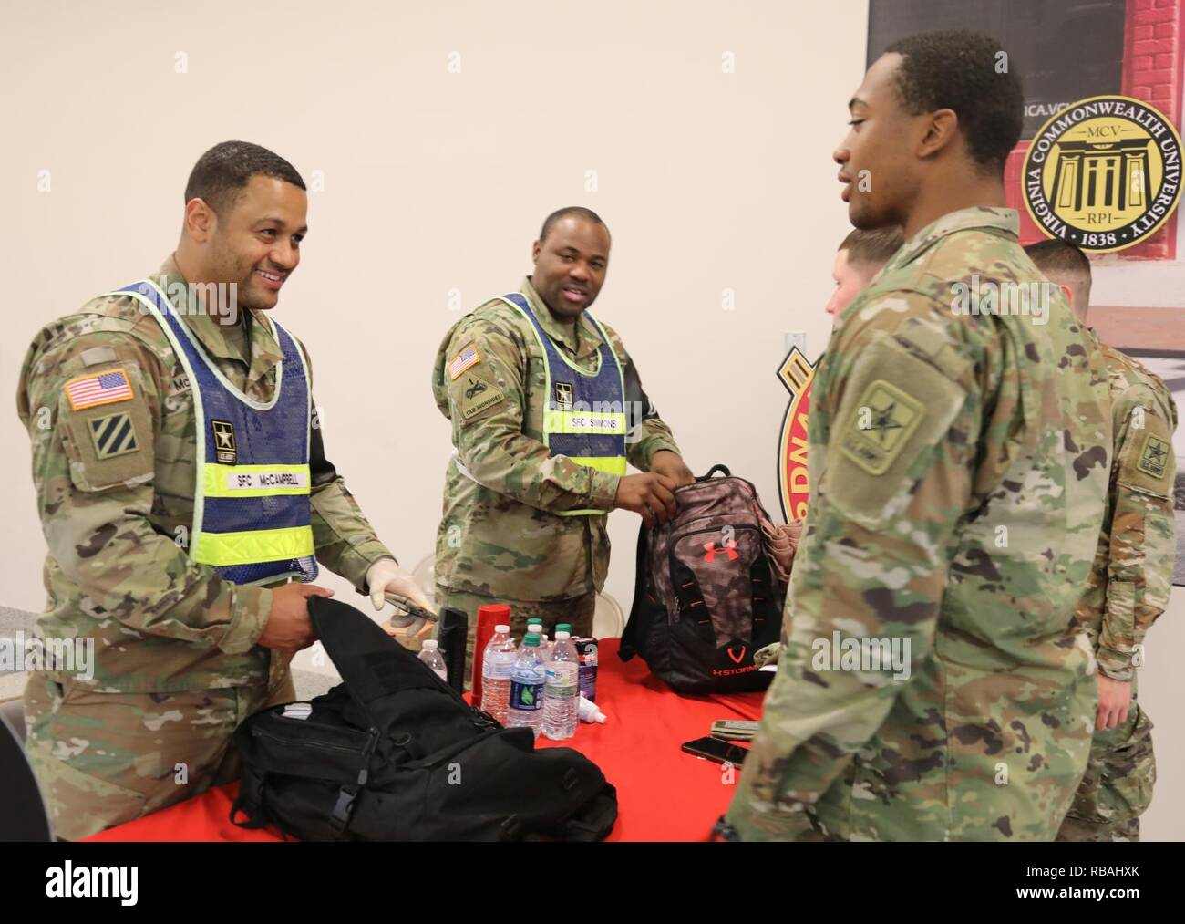 Sgts. 1st Class Joe McCampbell and William Smith, both from 16th