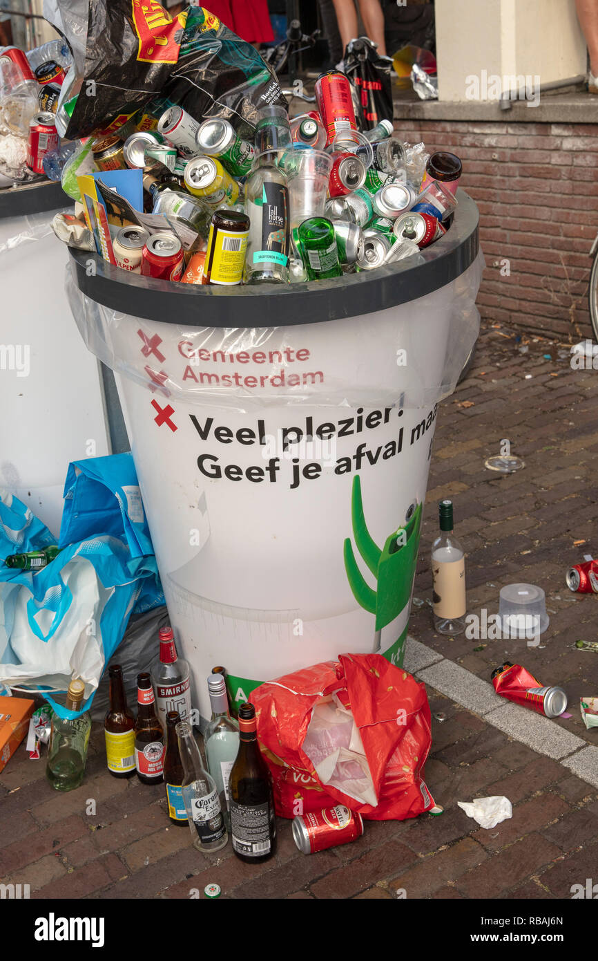 The Netherlands. Amsterdam. Pride Canal Parade, part of the Amsterdam Pride Festival, paying attention to human rights and  LGBTI people. Stock Photo