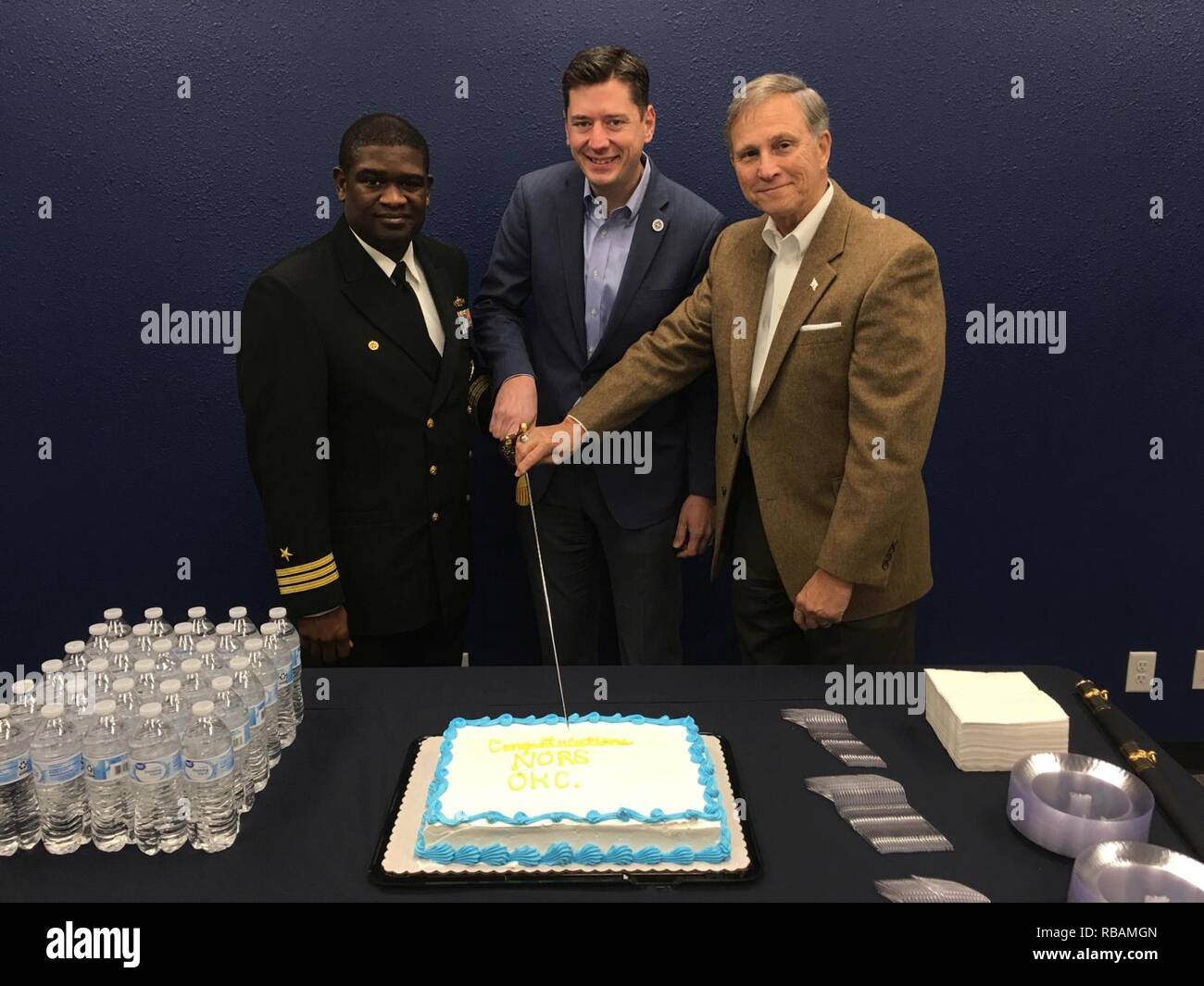 OKLAHOMA CITY (Dec. 27, 2018) Cmdr. Brock Miller, commanding officer of