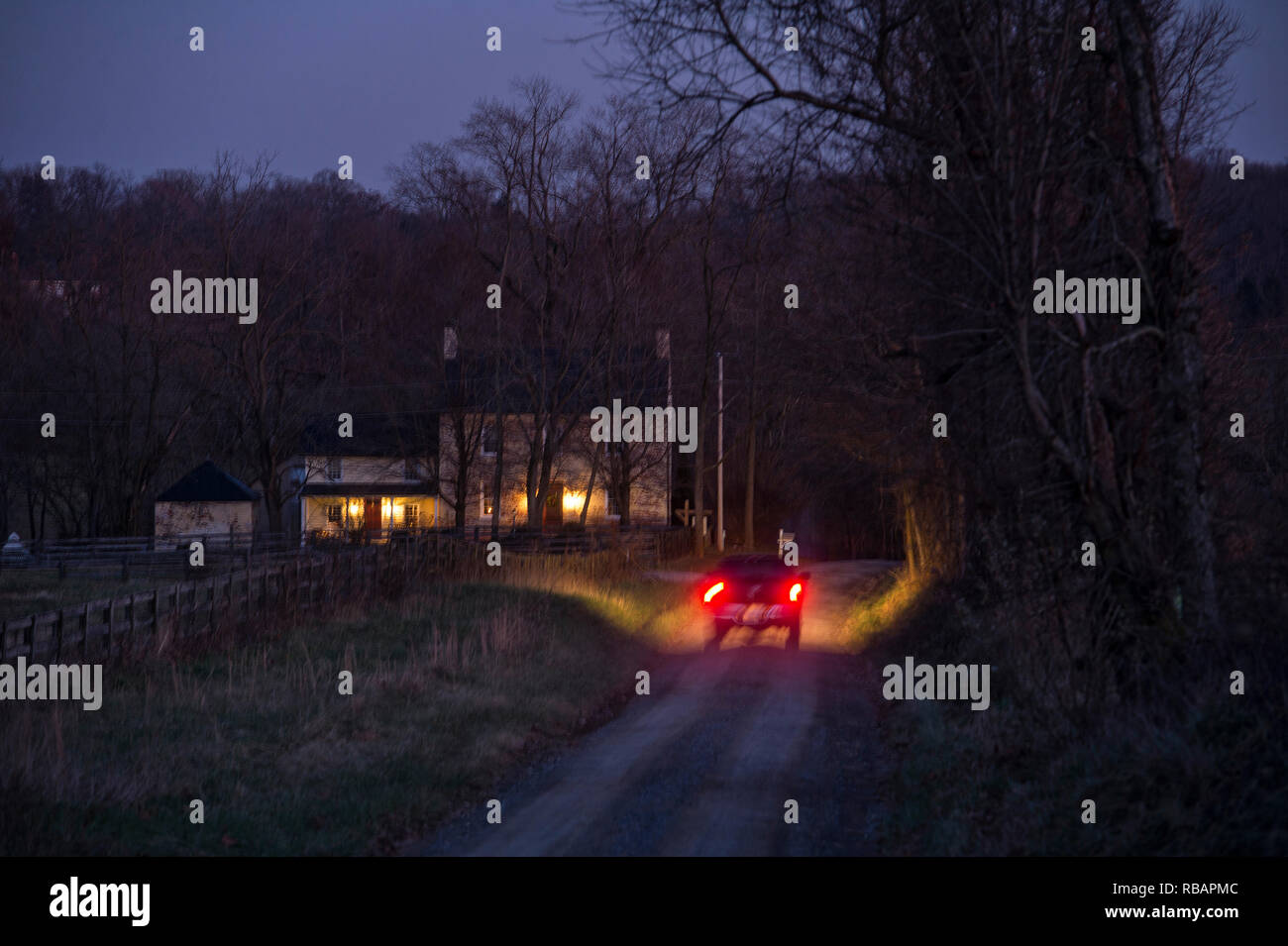 UNITED STATES - Dec. 11, 2018: Poor House Farm was built in 1814 and is ...