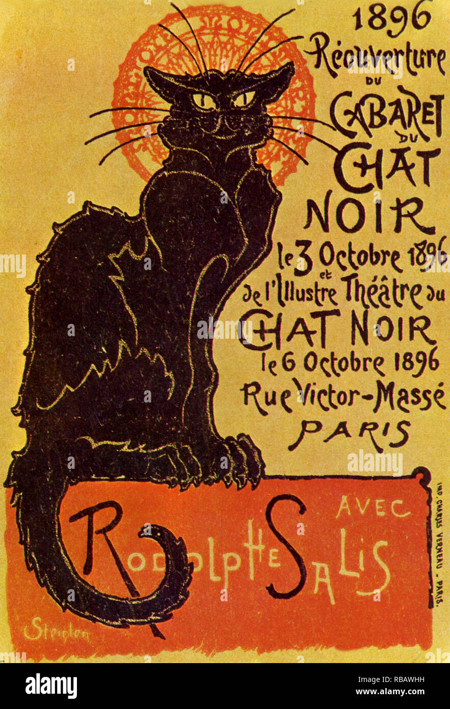 Cabaret du chat noir. Stock Photo