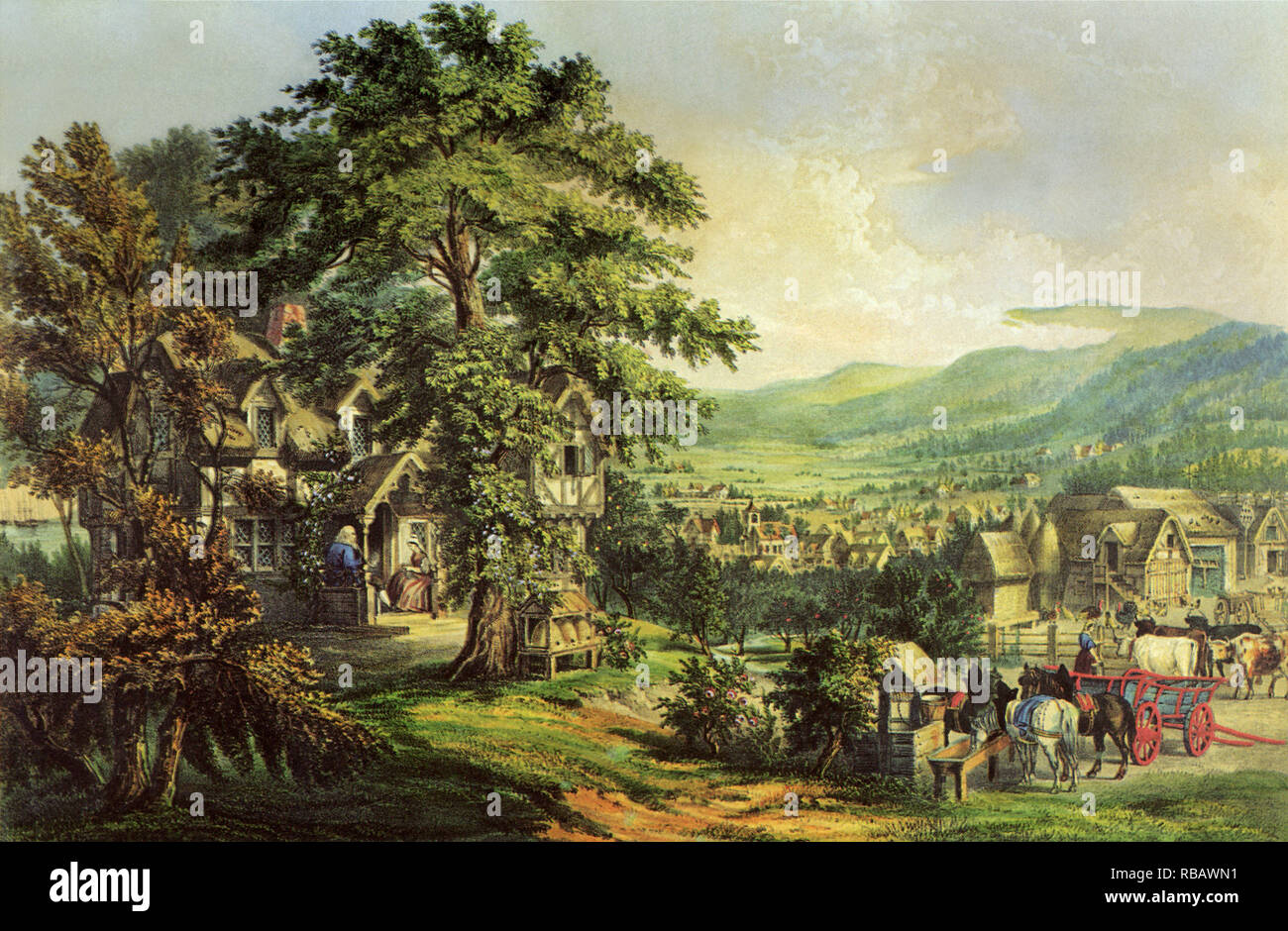 The Home of Evangeline Stock Photo Alamy