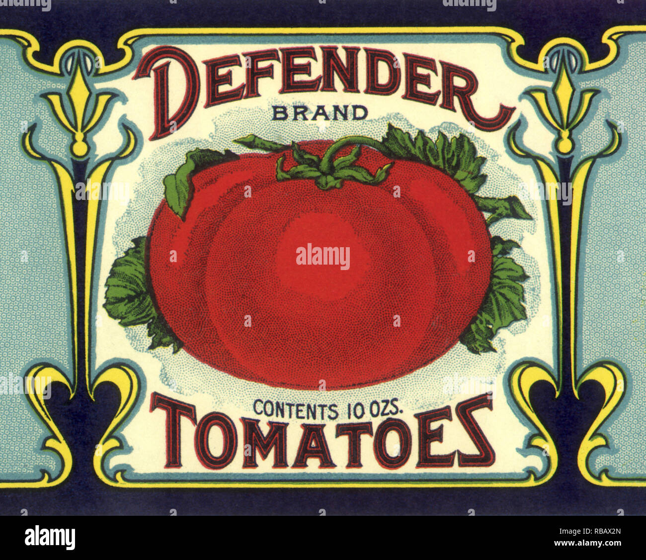 Ripe Tomato Label. Stock Photo