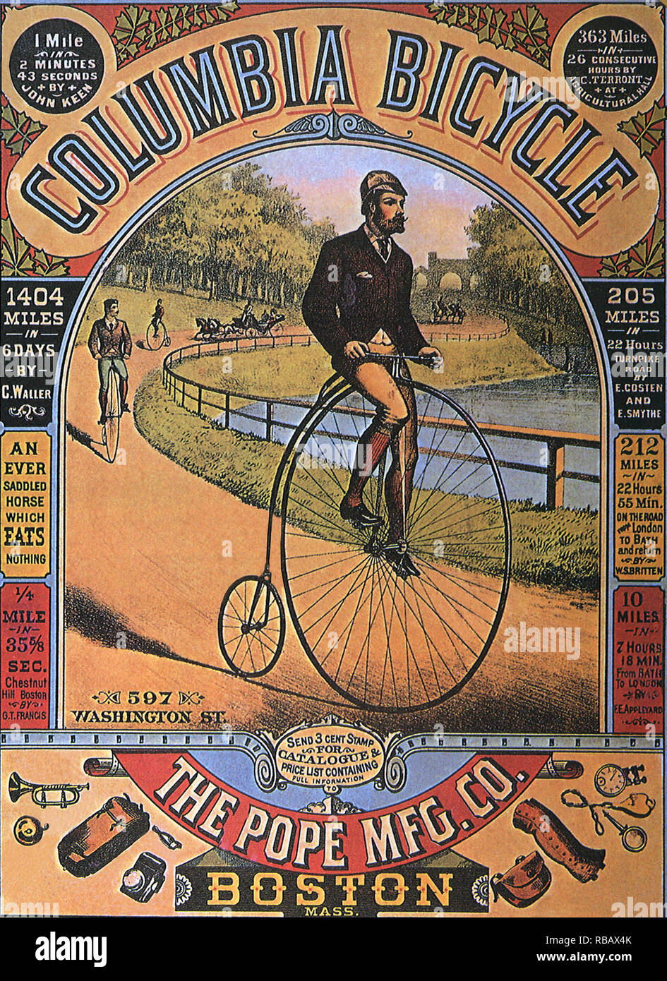 Columbia Bicycle. Stock Photo