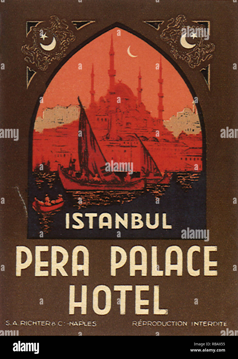 Pera Palace Hotel. Stock Photo