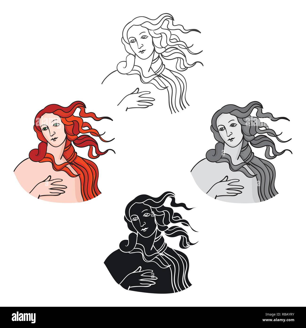 Renaissance Painting Stock Vector Images Alamy