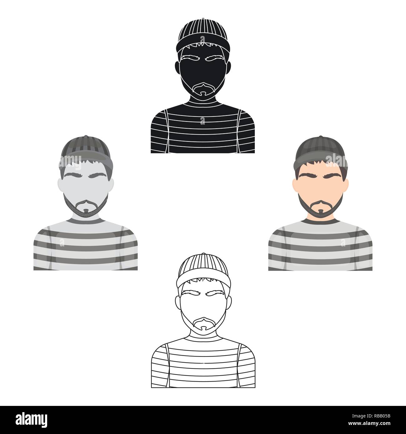 avatar,cartoon,character,concept,crime,criminal,danger,dangerous,escape,face,fear,gangster,getaway,guy,hacker,hat,hiding,icon,illustration,isolated,logo,male,man,object,offender,person,prison,prisoner,punished,punishment,robe,sign,striped,symbol,theft,thief,vector,web,white, Vector Vectors , Stock Vector