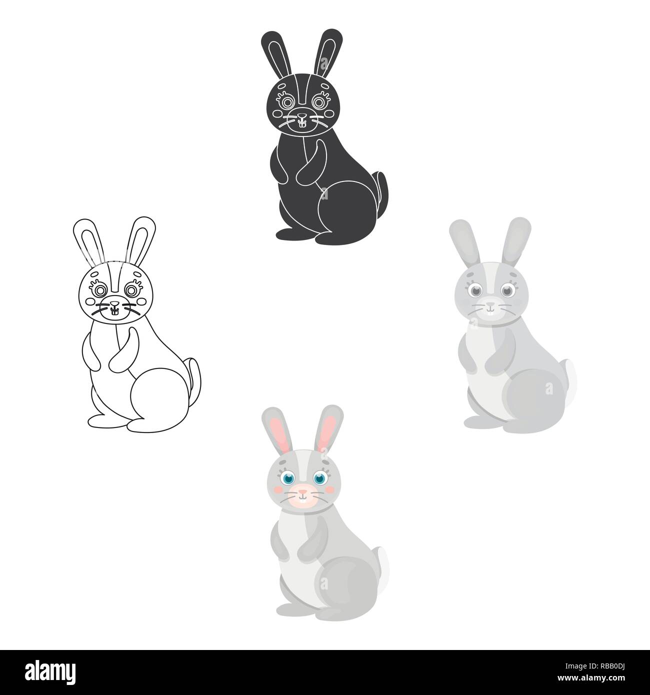 animal,beast,cartoon,domestic,farm,forest,fur,hare,icon,illustration ...