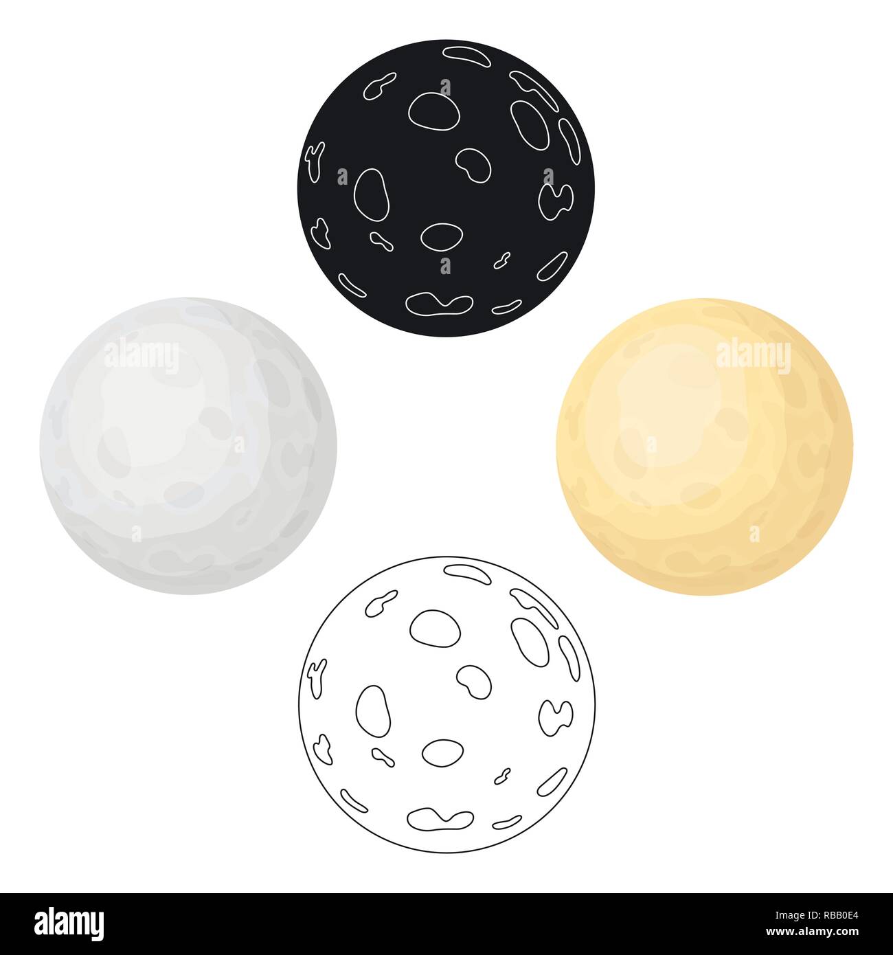 Full moon crater shadow Cut Out Stock Images &amp; Pictures - Alamy
