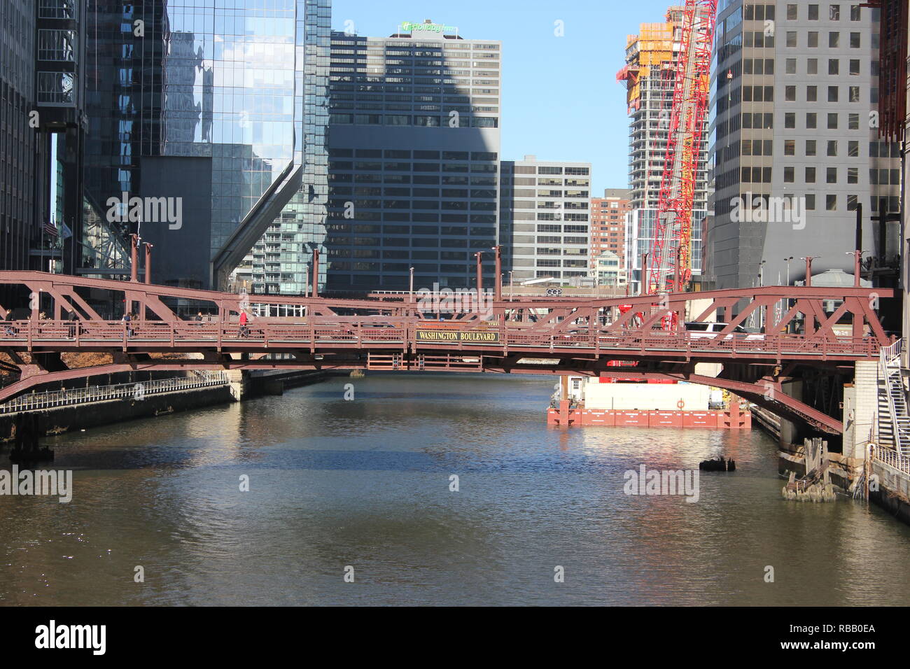 Standard and authentic urban scenery in downtown, Chicago, Illinois