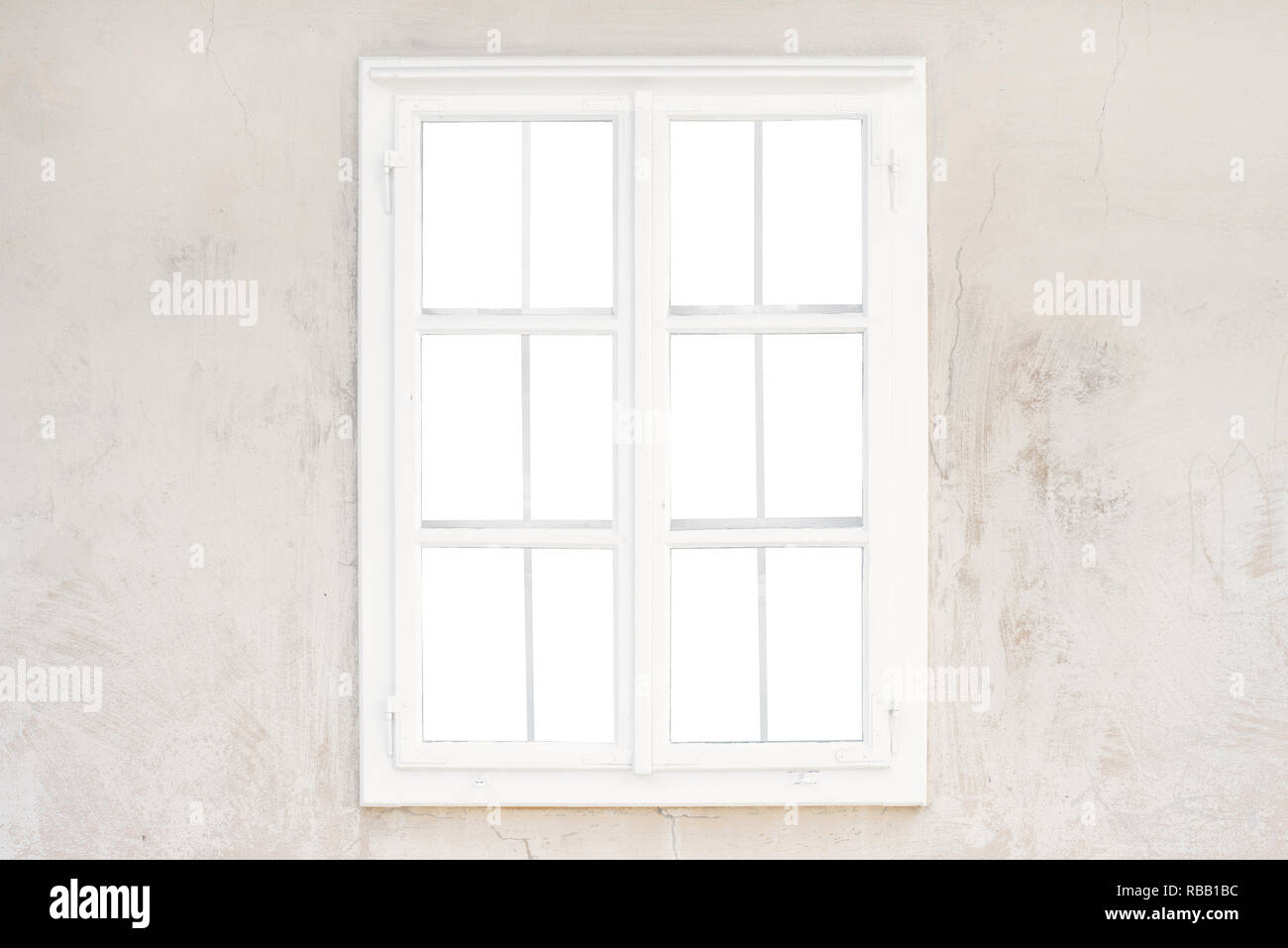 Glass Window Inner Frame Isolated glass, inner of window frame on old rustic wall Stock Photo ...