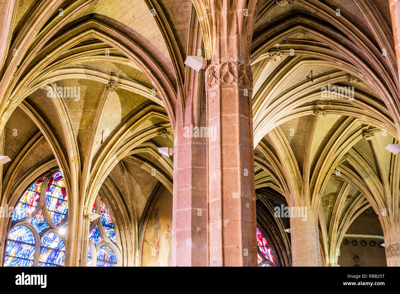 Basilica of St. Severin in Paris, France Stock Photo Alamy