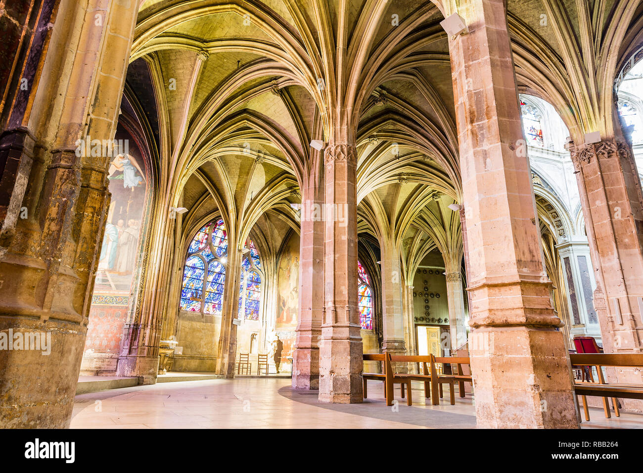 Basilica of St. Severin in Paris, France Stock Photo Alamy