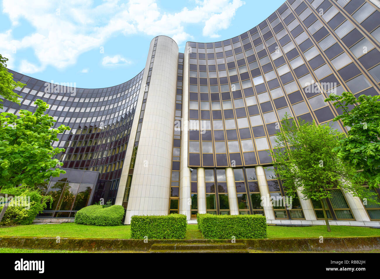 View on the Council of Europe building. Strasbourg, France Stock Photo