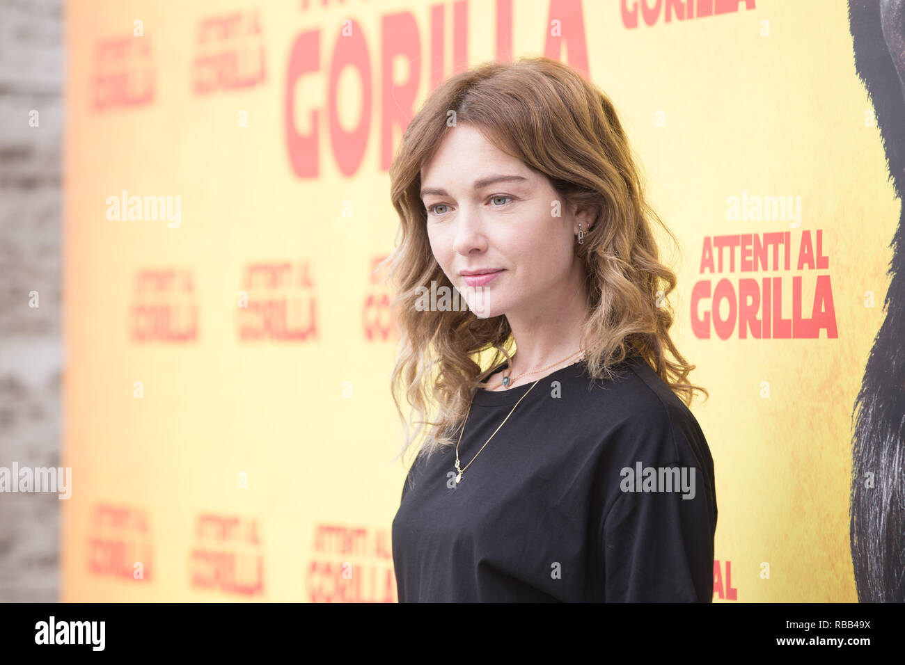 Roma Italy 08th Jan 2019 Cristiana Capotondi Photocall Of The Italian Film Attenti Al Gorilla Credit Matteo Nardone Pacific Press Alamy Live News Stock Photo Alamy