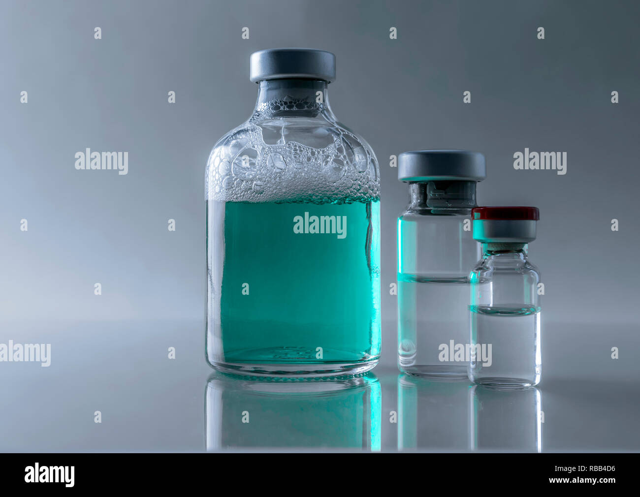 Medicine in vials, ready for vaccine injection Stock Photo Alamy