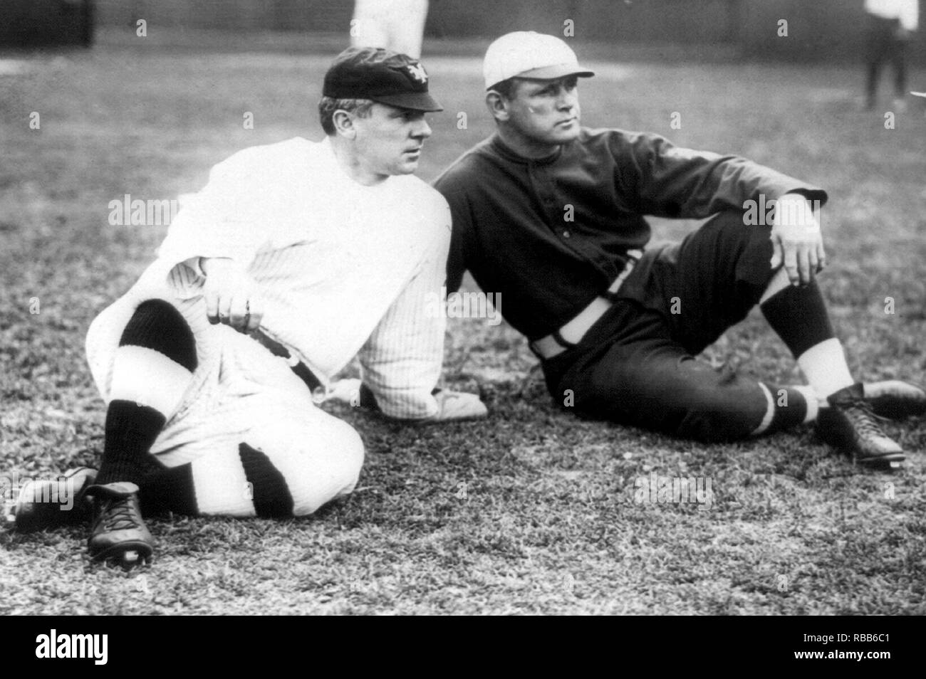 John McGraw, New York Giants & Fred Tenney, Boston Rustlers 1911 Stock