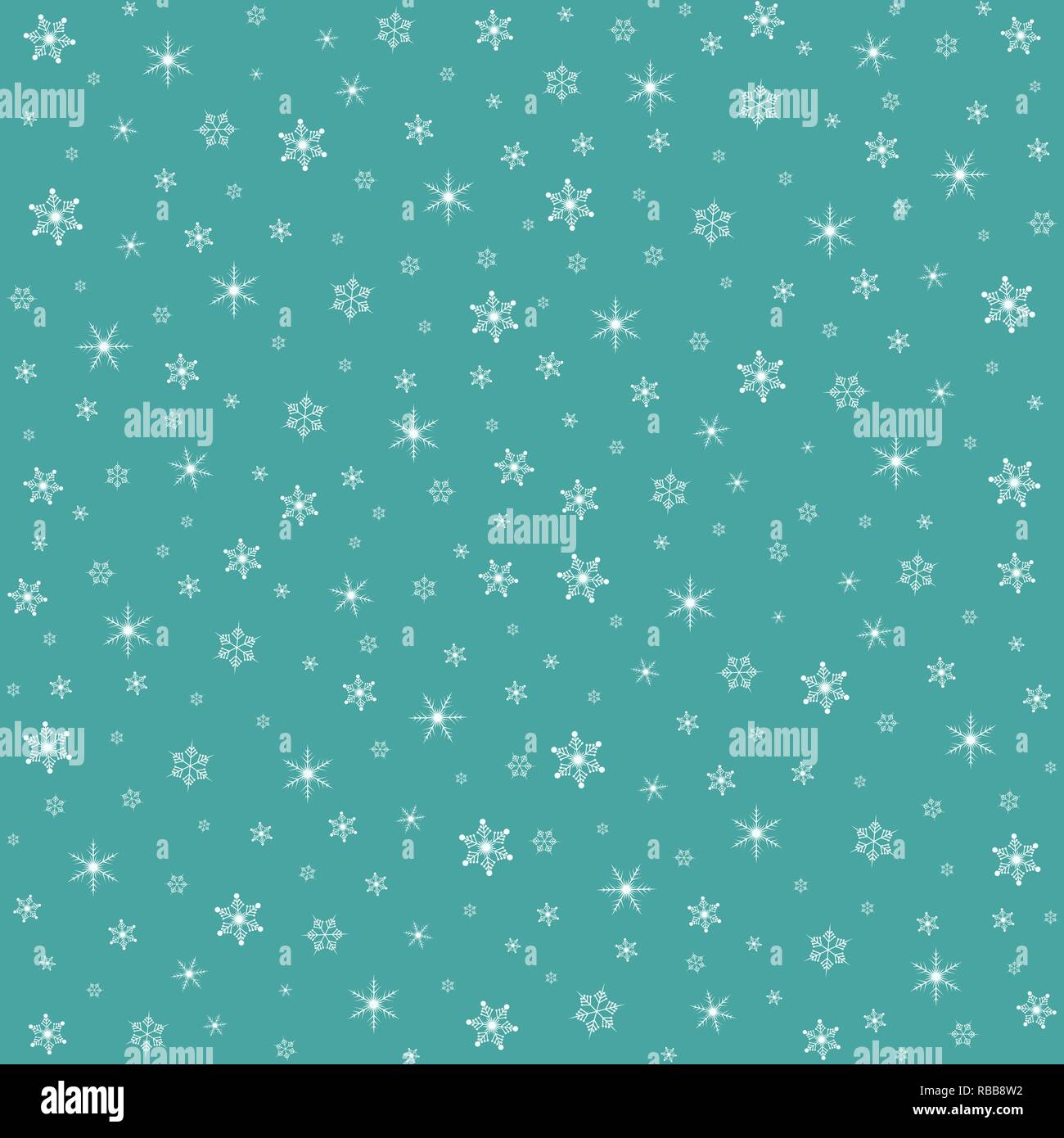 Christmas seamless background. Vector illustration. Holiday pattern with snowflakes Stock Vector