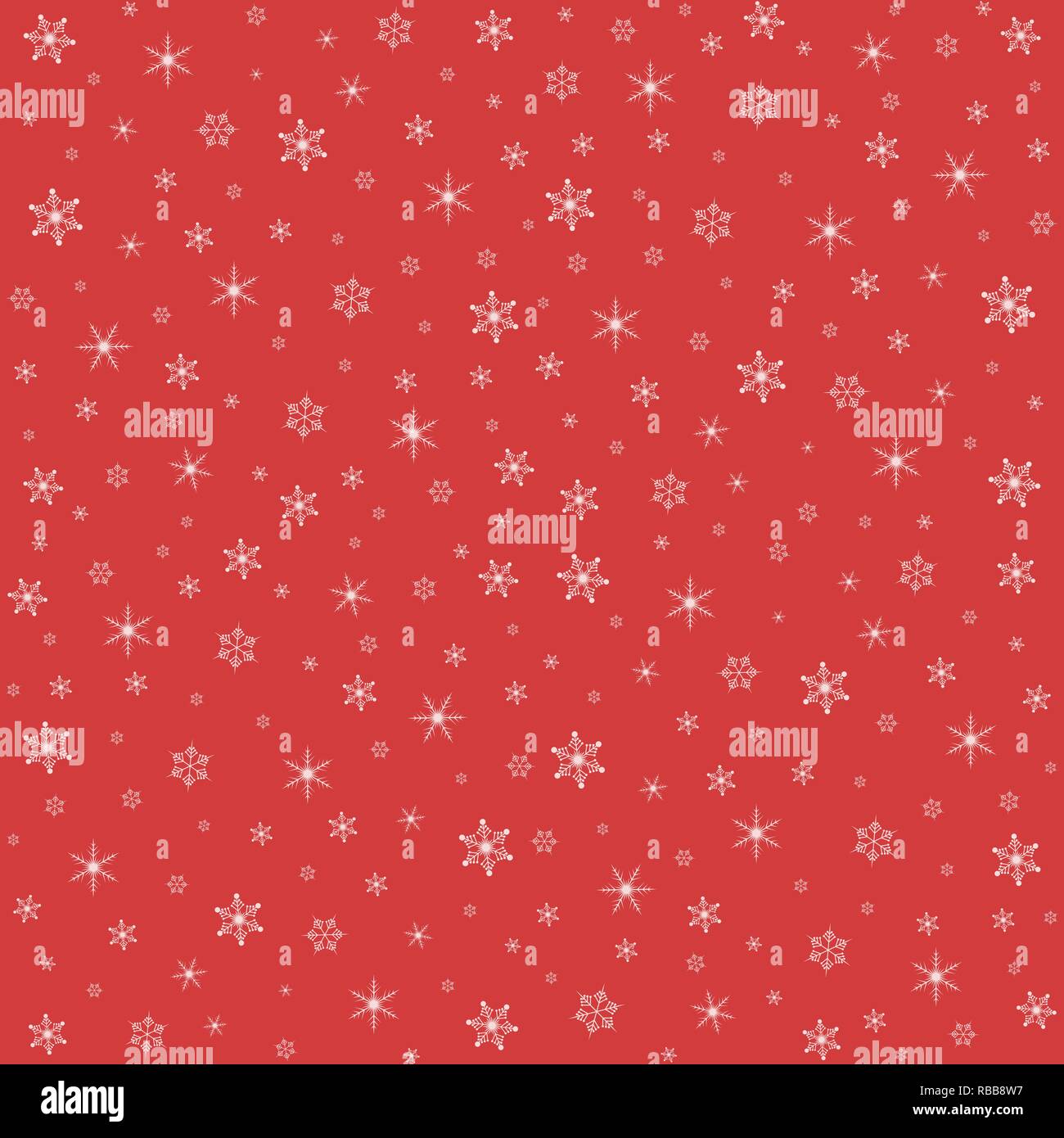 Christmas seamless background. Vector illustration. Holiday pattern with snowflakes Stock Vector