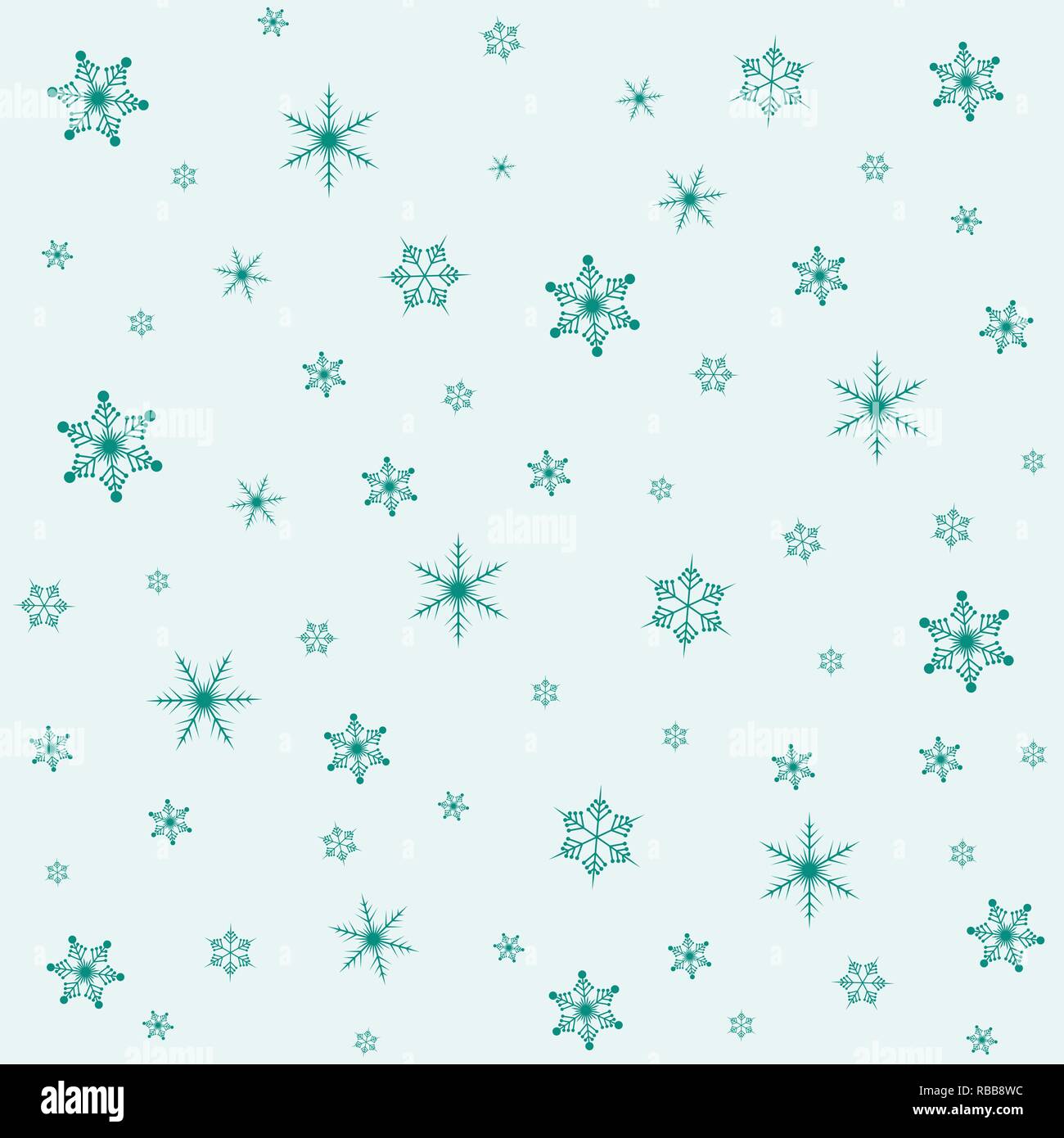 Christmas seamless background. Vector illustration. Holiday pattern with snowflakes Stock Vector