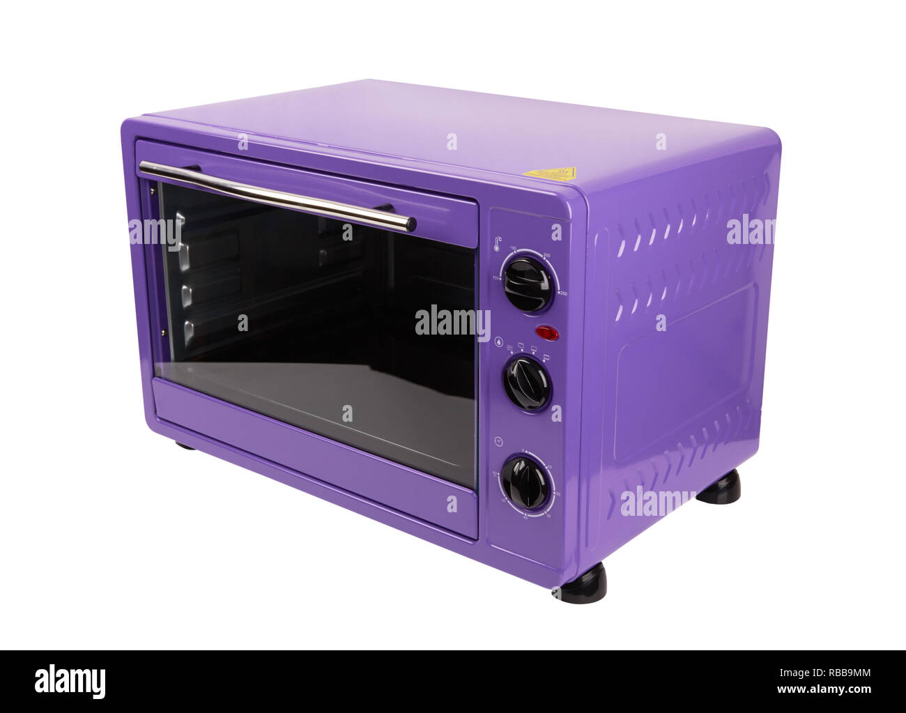 Kitchen purple oven isolated on a white background Stock Photo Alamy