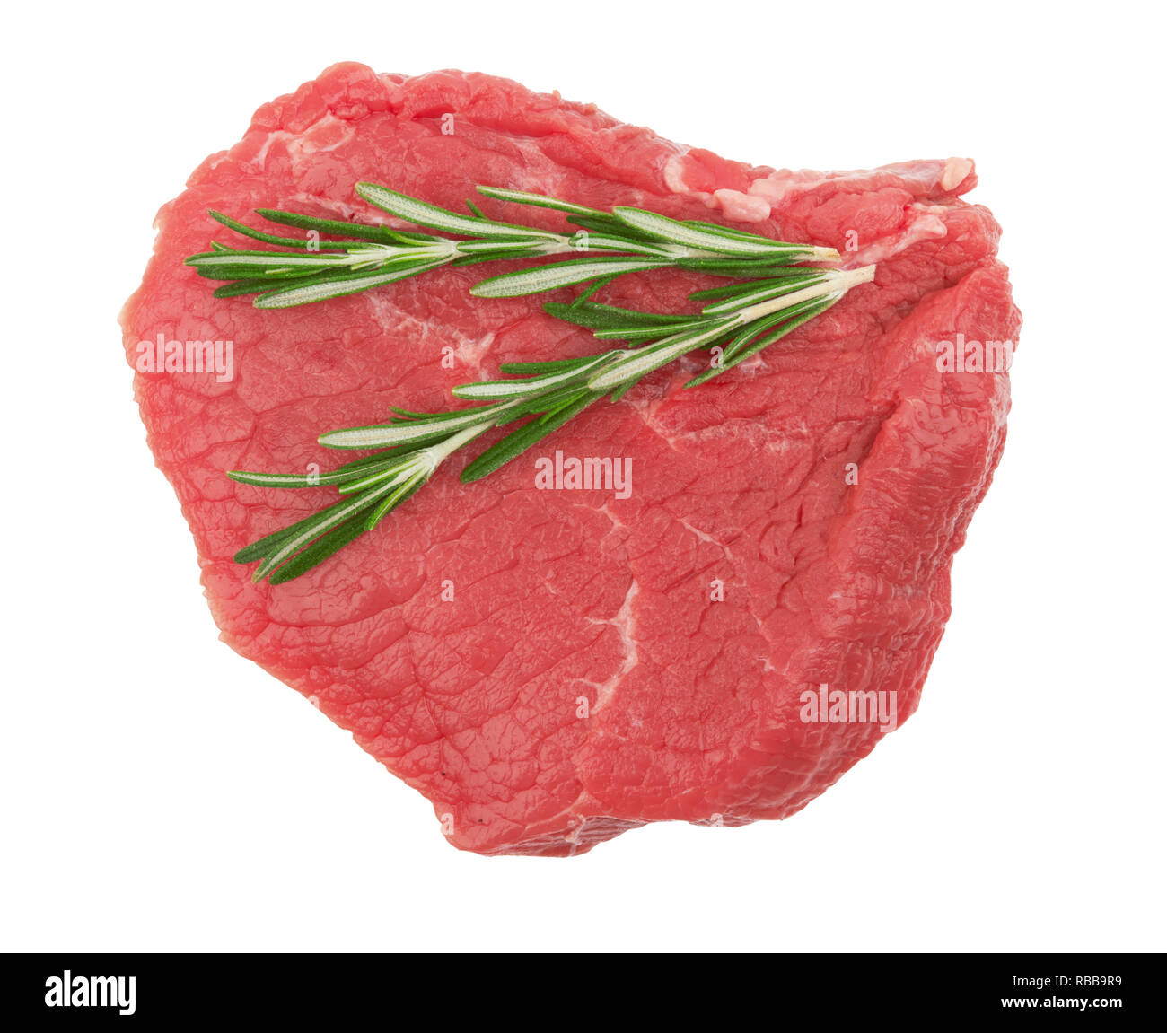 Fresh raw meat isolated on white background Stock Photo - Alamy