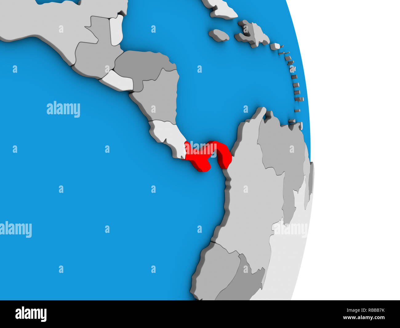 Simple political map panama hi-res stock photography and images - Alamy