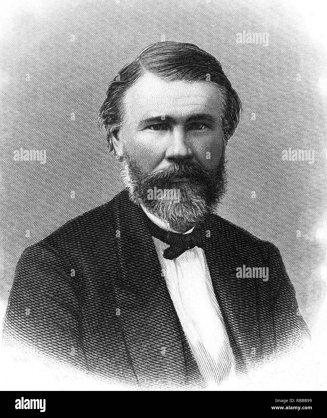 RICHARD GATLING (1818-1903) American inventor of the Gatling gun Stock Photo