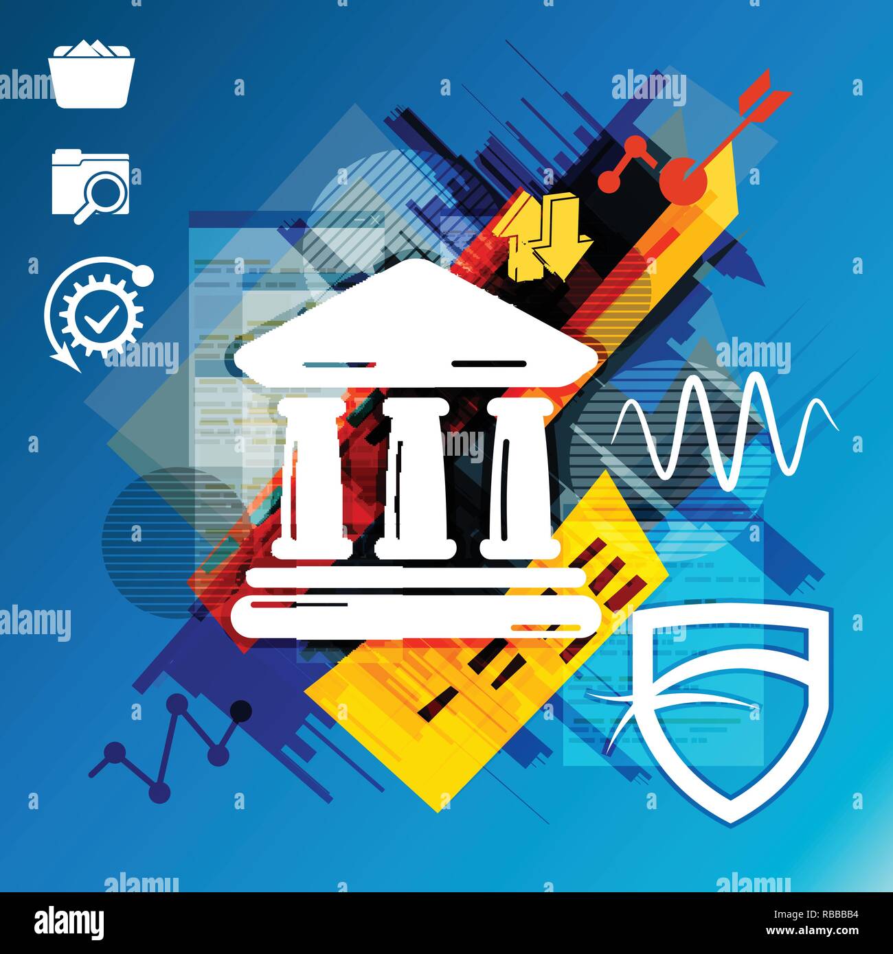 Security gear shield Stock Vector Images - Alamy