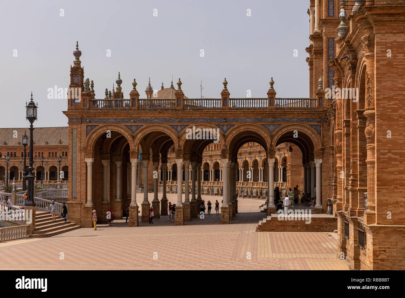 Plaza de España, Seville. June, 2018. Andalusia, Spain Stock Photo