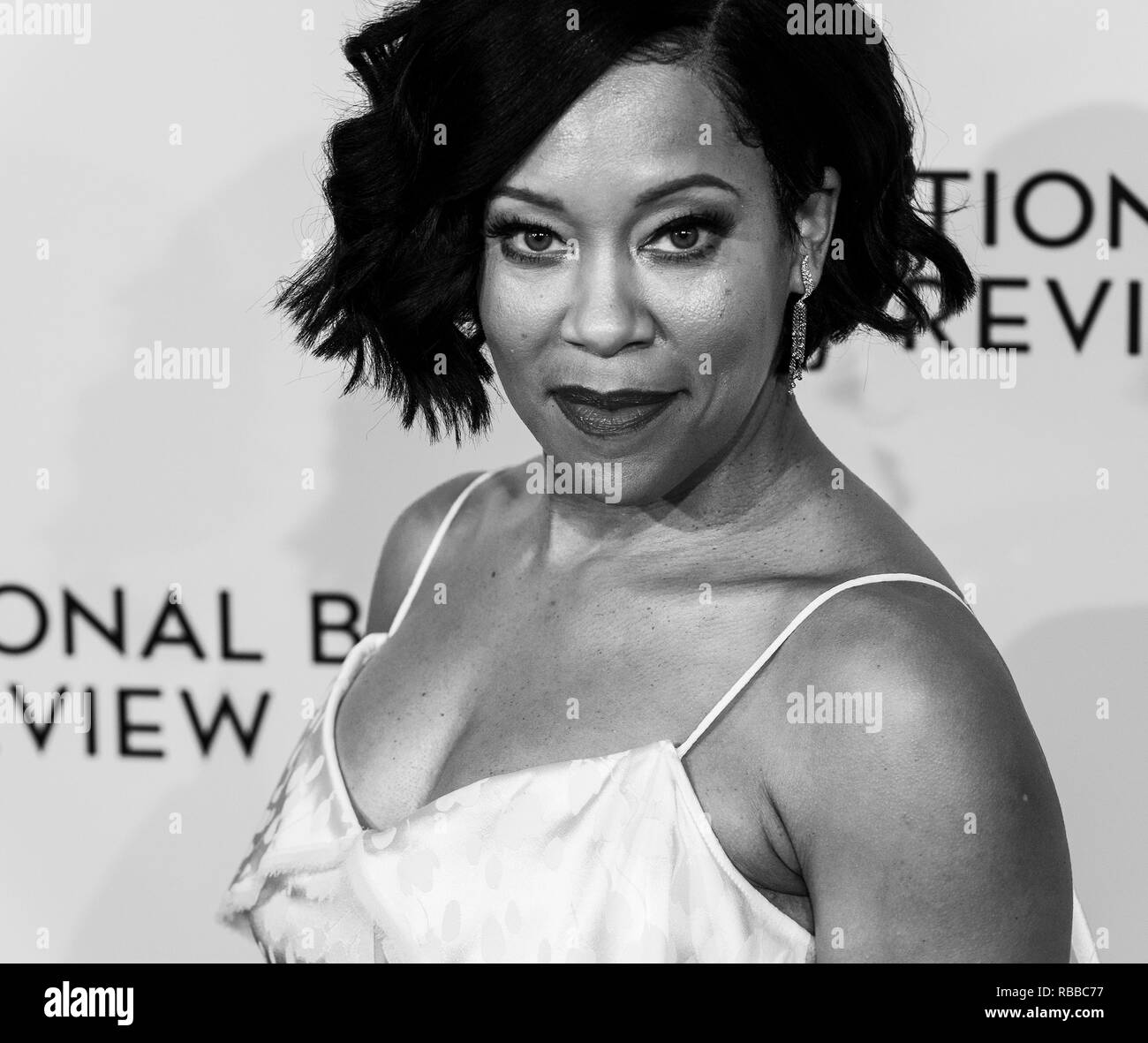 Regina King wearing dress by Zac Posen attends National Board of Review