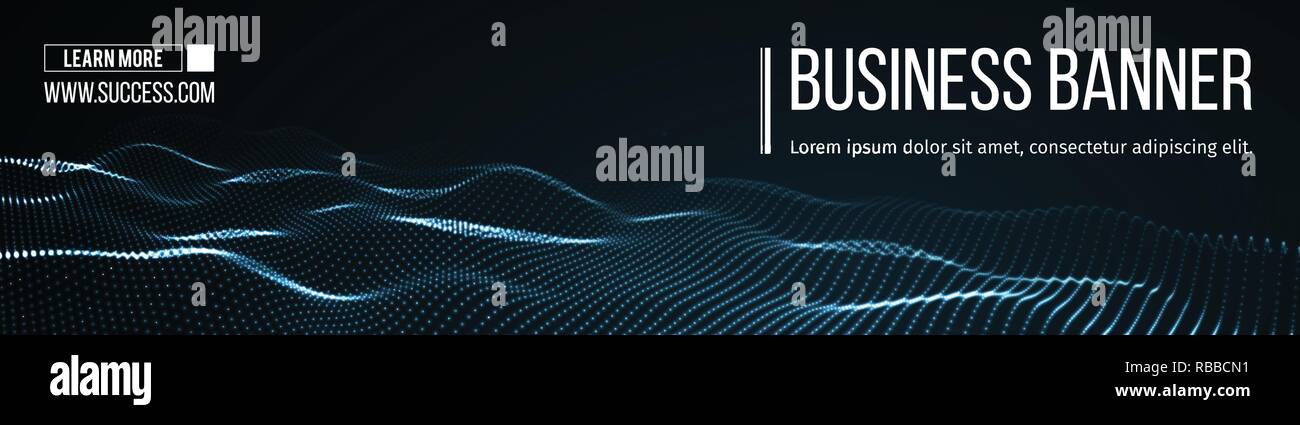 Computer vector banner. Business banner design EPS 10 Stock Vector ...