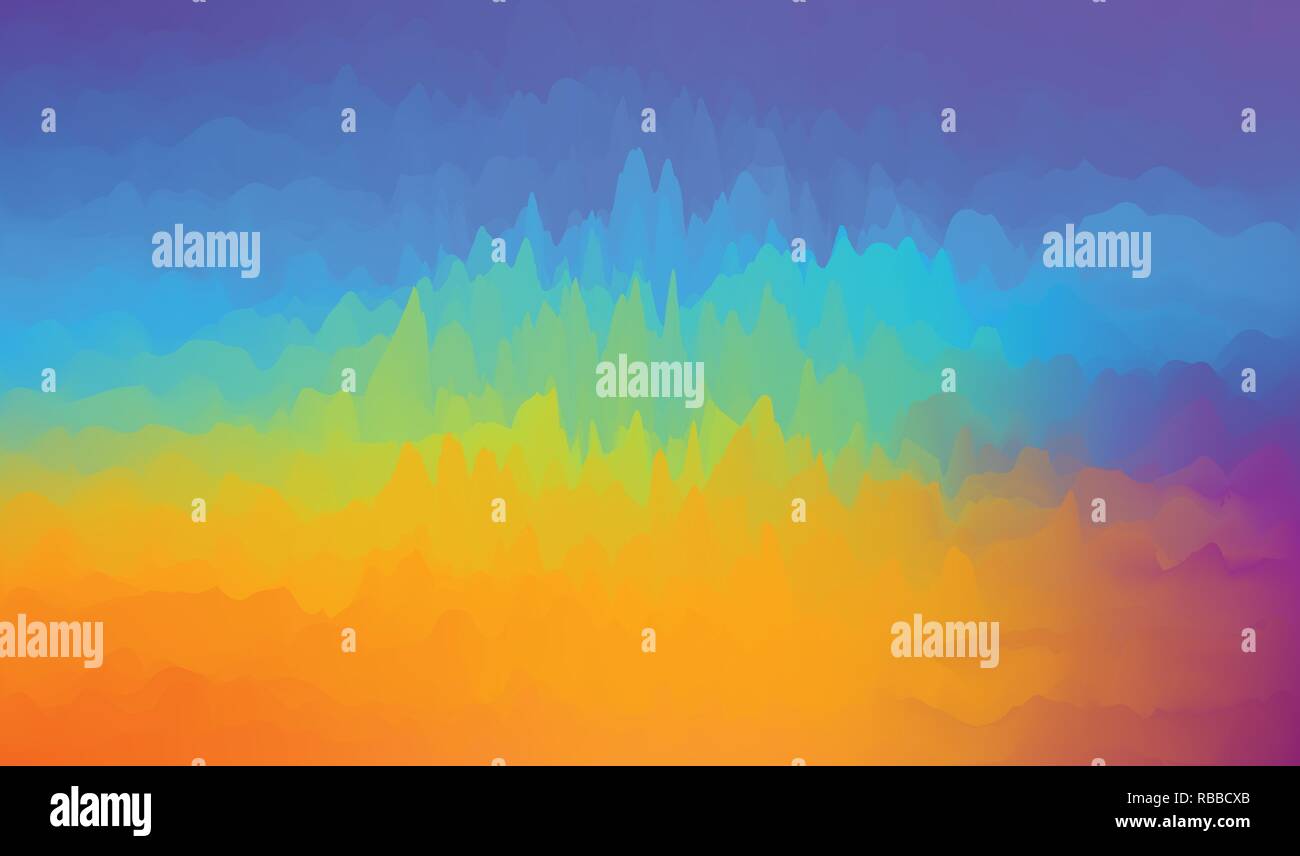 Vivid color abstract background dynamic texture graphics. Colorful wave background watercolor abstract texture art, computation background colo. Abstract colorful graphics. EPS 10 Stock Vector