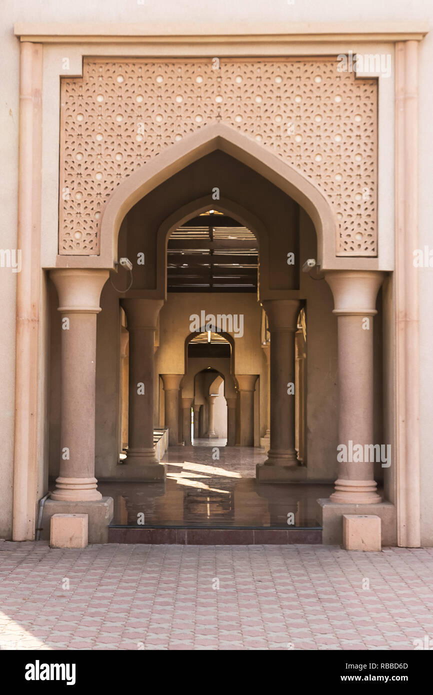 Porch in Islamic architecture in the Mutrah district of Muscat (Oman
