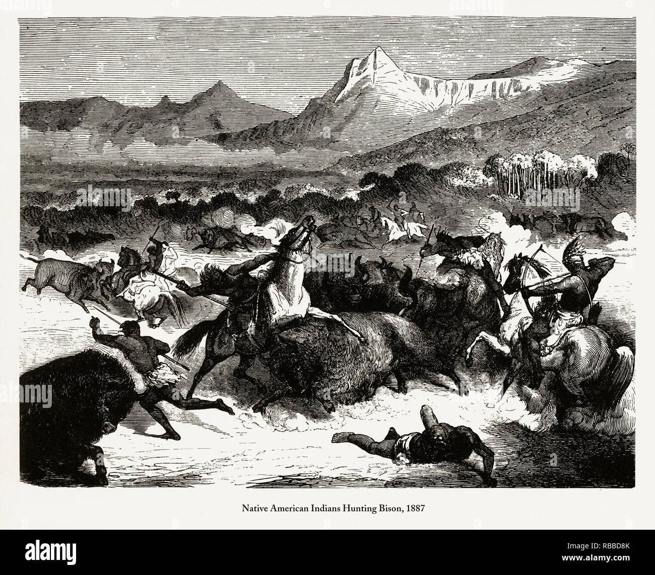 Native american hunting technique hires stock photography and images