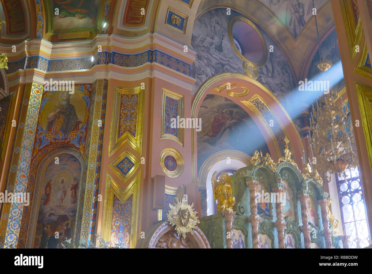 Cathedral of the Kazan Icon of the Mother of God interior in Irkutsk ...