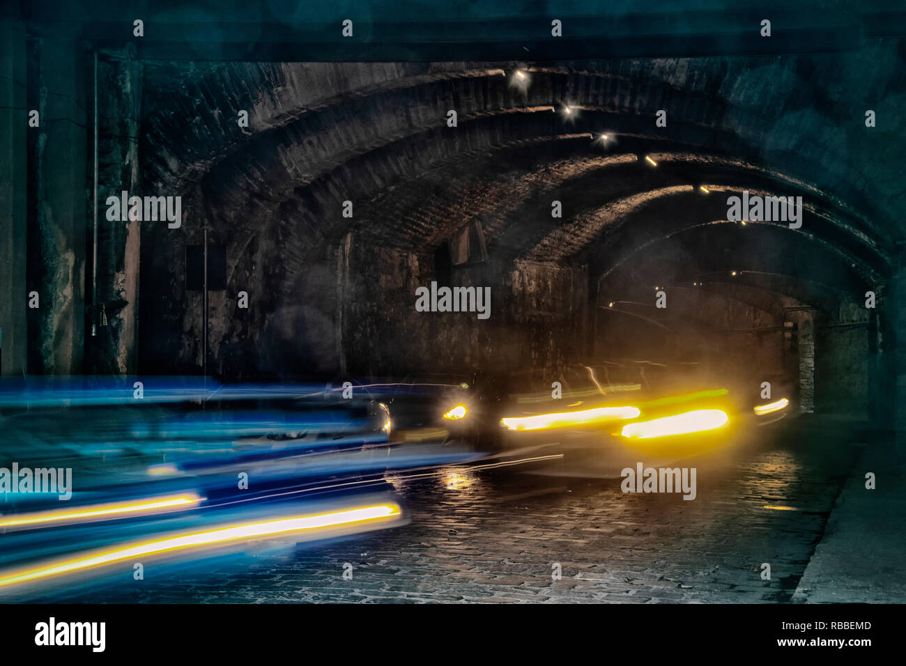 Underground tunnel in Guanajuato, Mexico Stock Photo Alamy