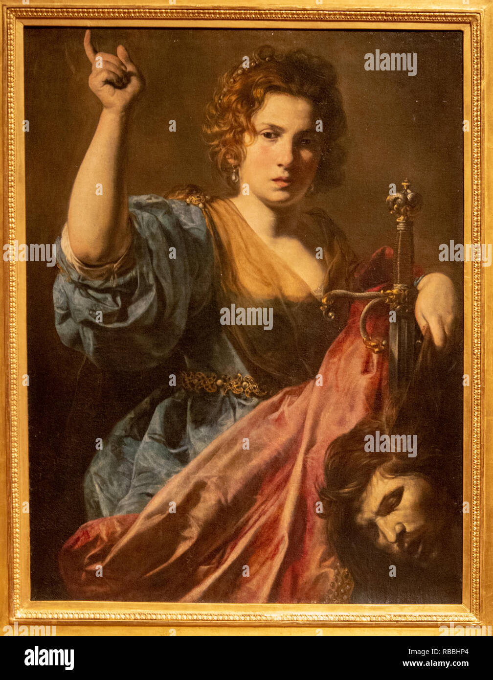 'Judith with the head of Holofernes' by Valentin de Boulogne Stock Photo
