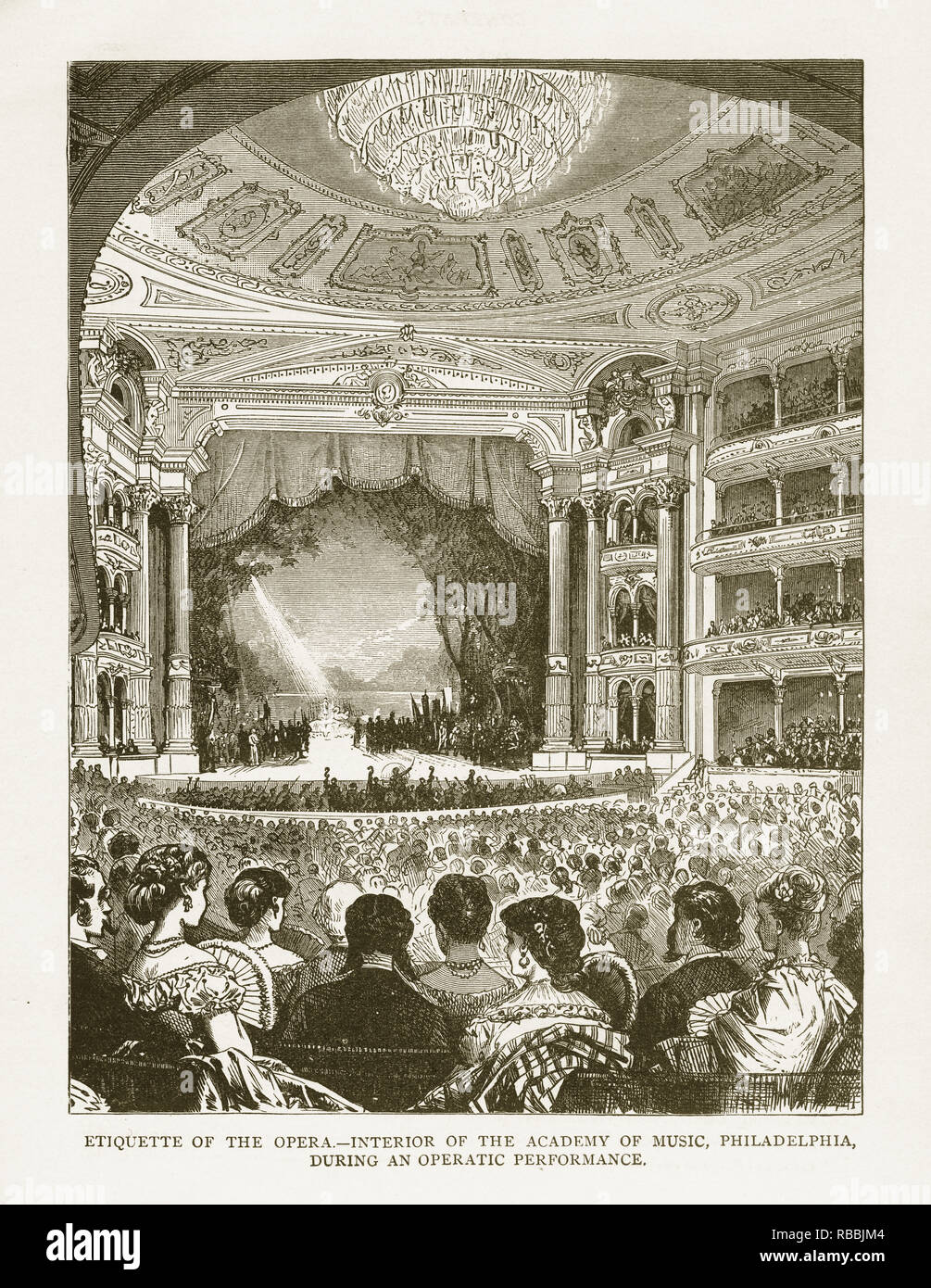 Etiquette of the Opera Interior of the Academy of Music, Philadelphia