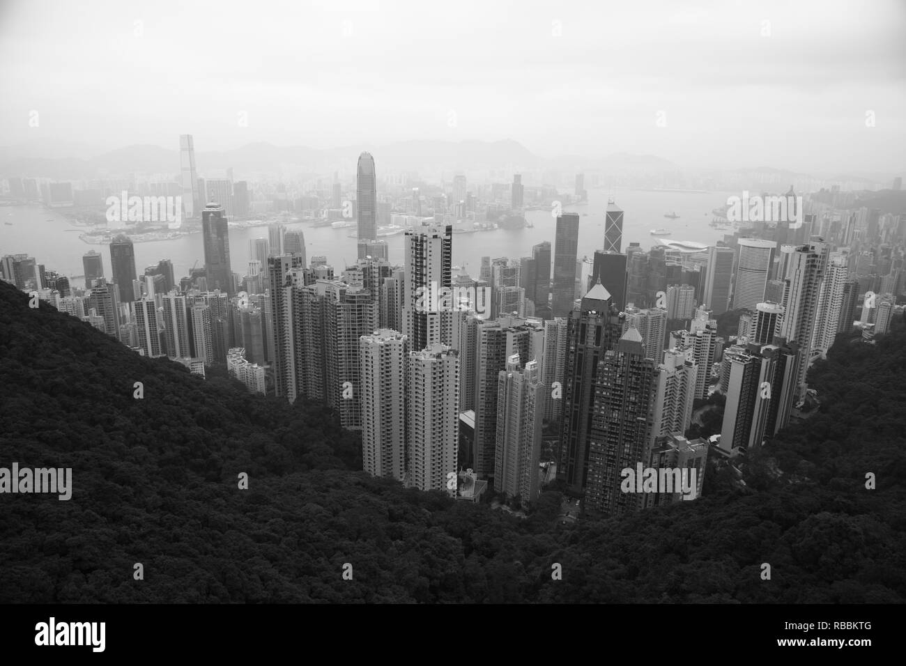 Hong Kong city buildings Stock Photo - Alamy